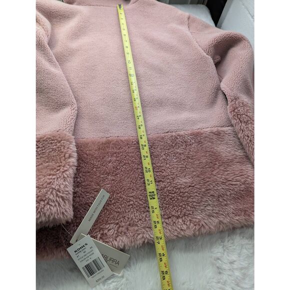 Koolaburra by UGG Hooded Faux Fur‎ Coat in Pink Ice Sz M Medium NWT Mob Wife - Picture 11 of 11